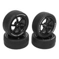 thumbnail image 2 of 4pcs ruedas 1/10 RC, Neumós de Goma de PlásTico Reemplazo de Ruedas RC para Automóviles de control remoto TT01, TT02, XV01, XV02, HSP 94123, 9412222, 2 of 7