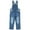 Light Blue-2050B, variant on KIDSCOOL SPACE Little Girl Ripped Denim Overalls, Adjustable Elastic Waistand Inside Stretch Jeans Jumpsuit,Light Blue,7-8 Years