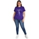 thumbnail image 4 of Playera Roman Fashion /Tallas Extras, 9001-13 FAITH (Morado) violeta oscuro 36 Roman Fashion PL9001-13-MORADO, 4 of 6