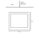 thumbnail image 4 of Espejo Rectangular Burano 60x50 Cm con Marco Minimalista, 4 of 5