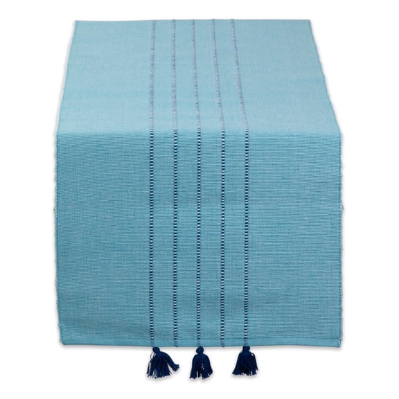 THERA BLUE STRIPES TABLE RUNNER 14x72