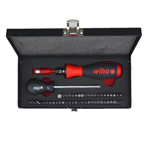 Wiha Torquevario-S 10-50 In/lbs Bit Set 53 Pieces