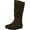 COGNAC, variant on Top Moda Womens Bank-78 Mid Calf Round Toe Stiching Flat Boots
