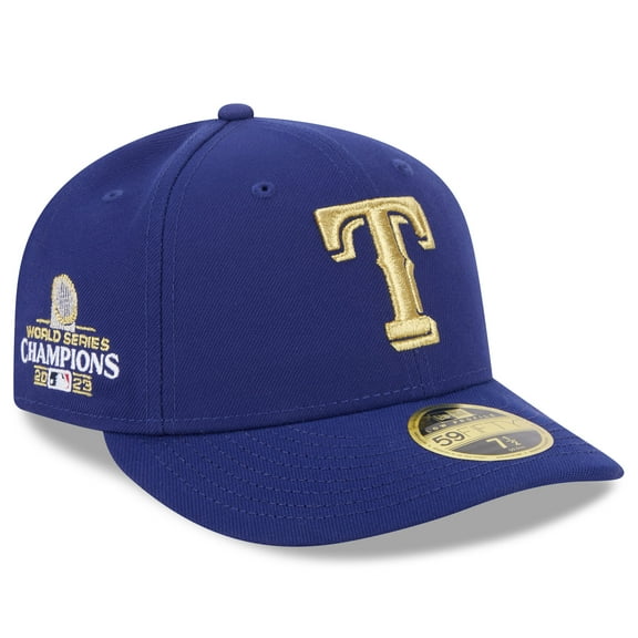 Men's New Era Royal Texas Rangers 2024 Gold Collection Low Profile 59FIFTY Fitted Hat