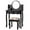 Black, variant on Topbuy Vanity Table Set w/Detachable Mirror & Stool