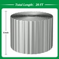thumbnail image 3 of Metal Landscape Garden Edging Border, 6 Inch x 20 FT Corrugated Metal Edging for Landscaping, Sturdy Steel Lawn Edging for DIY Flower Bed Edging Tree Fence Yard Pathway, 3 of 6