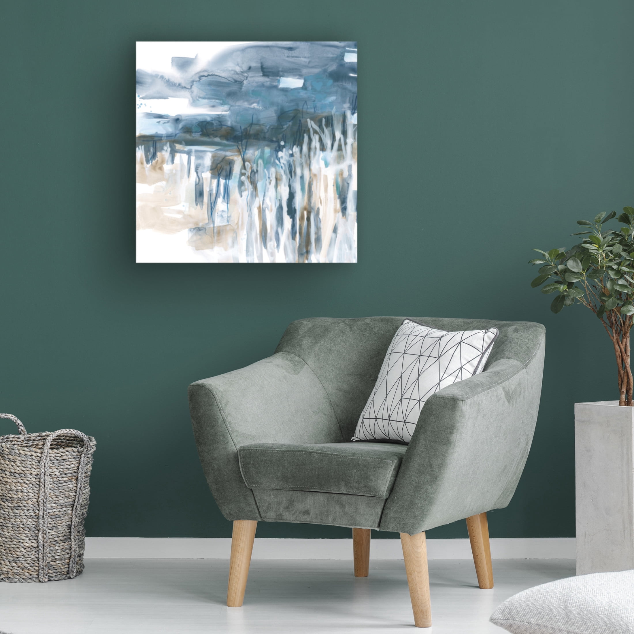Trademark Fine Art June Erica Vess Liquid Reed Marsh I Canvas Wall Art
