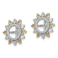 thumbnail image 2 of FB Jewels Sterling Silver Rhodium Citrine Earring Jacket, 2 of 3