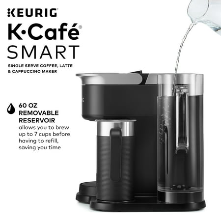 Keurig - K-Cafe SMART Single-Serve Coffee Maker and Latte Machine with WiFi Compatibility - Black