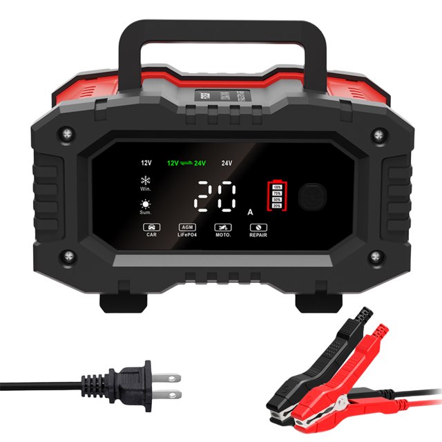 Cargador Batería Automotriz Ndcxsfigh 12V/24V 300W para AGM GEL WET Lead Acid EE. UU.