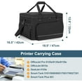 thumbnail image 5 of YANTONG Étui de Transport pour Imprimante Compatible avec HP OfficeJet Pro/DeskJet/Smart-Tank, Sac de Rangement Portable pour Imprimante de Bureau avec Base et Séparateurs pour Encre, Papier et Fournitures de Bureau (Sac Seulement), 5 of 5
