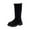 Black, variant on Ccpelsie Girls Knee High Boots Fashion Comfortable Round Toe Low Heel Riding Boots Winter Tall Boots Little Kid/Big Kid(Black,13.5)