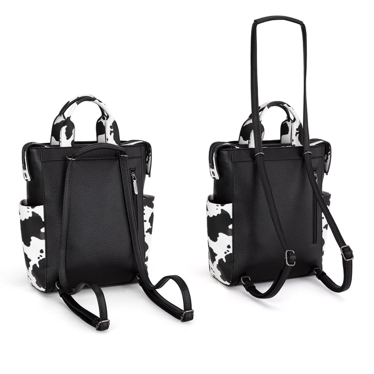 Wrangler Women's Convertible Backpack, Vegan Leather Black photo 4