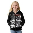 thumbnail image 4 of Chririnla Hooded Sweatshirt for Kids and Teens - Lightweight Fuzzy Zip Up for Travel and Daily Use girls Fluffy Sweatshirt, 4 of 7