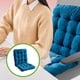 thumbnail image 4 of Cojín de chenilla de color liso, gris, amarillo, beige, naranja y azul | Cojín suave y transpirable para silla de oficina | Cojín de respaldo elástico antideslizante con lazo | Cojín para cocina, com, 4 of 5