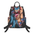 thumbnail image 3 of Daiia Blue Dinosaur School Backpack for Men and Women Lightweight Backpack Durable Backpack Water-Resistant,Travel,Work Bag, 3 of 9