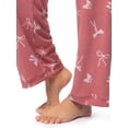 thumbnail image 6 of Fruit of the Loom Women's Soft & Breathable V-Neck Short Sleeve Top & Pajama Pant Set, Sizes S-4X, 6 of 10