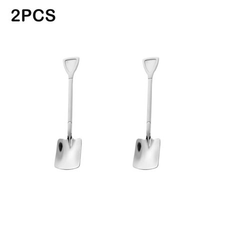 

1/2/4 PCS Stainless Steel Coffee Spoon For Ice Cream Retro Shovel Spoon Creative Tea Spoon Tableware Stick Tool Cutlery Set Spoon