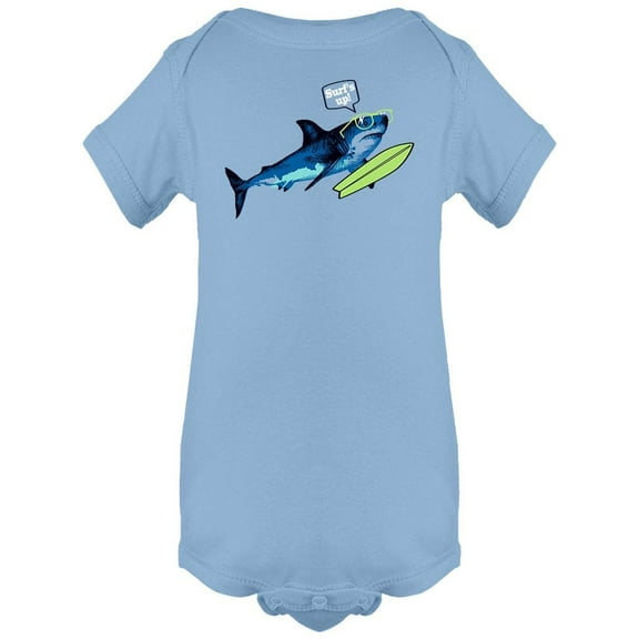 Surf's Up! Surfer Shark Bodysuit Infant -Image by Shutterstock, 6 Months