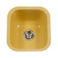 thumbnail image 1 of Houzer PCB-1750 LE Porcela Series Porcelain Enamel Steel Undermount Bar & Prep Sink, Lemon, 1 of 1