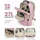 thumbnail image 2 of Mochila LOVEVOOK para portátil de mujer de 15,6 pulgadas con puerto USB, color rosa, 2 of 9