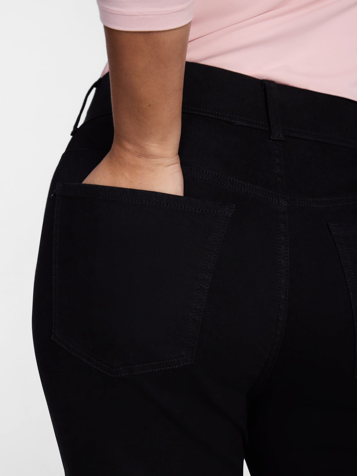 Terra and Sky Women's Plus High Rise Bootcut Jeggings, Sizes 0X-4X