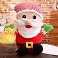 thumbnail image 4 of Almohada de muñeco de nieve con muñeco de nieve de Papá Noel de peluche, 4 of 5