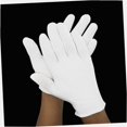 thumbnail image 3 of 32 Pairs White Cotton Gloves Men's Work Gloves Cotton Work Gloves Black Work Gloves Polishing Gloves, 3 of 5