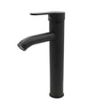 thumbnail image 1 of Llave Monomando Baño Lavabo Acero Inóx. Alfa 201 Negro Mate De 30 cm, 1 of 4