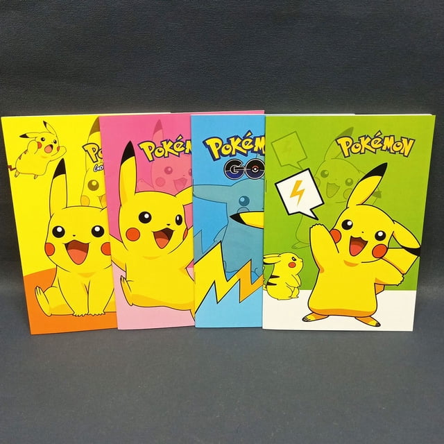 Cuaderno de escritura de Pokémon, lindo libro de ejercicios con personajes animados de elfos, bloc de notas para niños, lindo cuaderno de notas, regalo de Pikachu