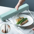 thumbnail image 3 of ZHaobin Kitchen Storage Plastic Wrap Dispenser Fixing Foil Cling Film Cutter Food Wrap Organizer Holder Case Kitchen Accessories (1PCS White), 3 of 7