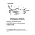 thumbnail image 2 of Linen Store SC406806 Microsuede Slip Furniture Protector for Sofa, Brown, 2 of 2