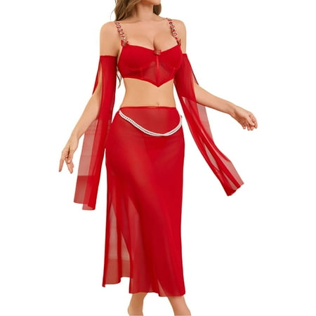 Sexy Nightgown For Women Babydoll Dress For Women Red Dresses For Women Sexy Lace Dress Chemise Nightgowns For Women