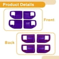 thumbnail image 4 of Recubrimiento del Tazón del Mango de la Puerta Interior para Jeep Wrangler JK 4DR 2011-2017 Marco de Decoración del Mango de la Puerta Interior Púrpura ABS 4 Pcs, 4 of 6