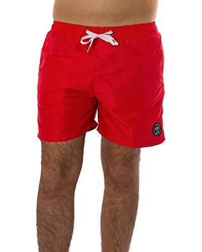 mens solid color swim trunks