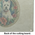 thumbnail image 5 of Westie Christmas Flowers Glass Cutting Board 12 in x 15 in, 5 of 5