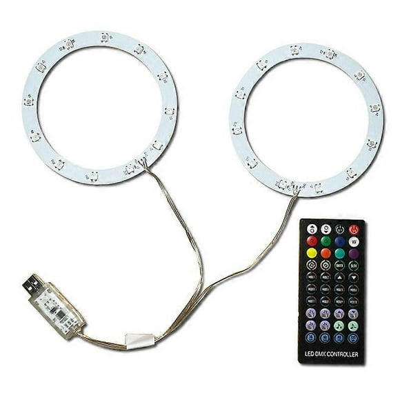 q5j KLFP003 Pickup Function LED Strip Lights for PS5 Game Console H6H RGB Strip Light with Remote Co