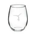 thumbnail image 1 of Gymnast Handstand 21 oz. Deep Etched Stemless Wine Glass, 1 of 1
