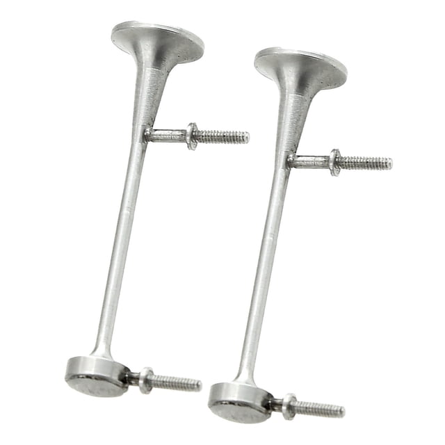 Vogacara Altavoz silbato modelo Metal para 1/14 RC camión coche Tractor remolque Kits de construcción modelo Plata 48 mm