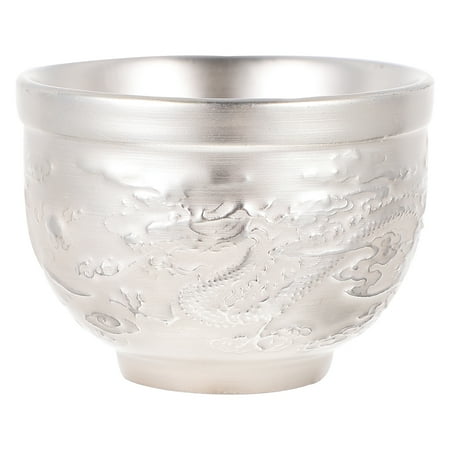 

FRCOLOR 1Pc Chinese Tea Cup Tea Container Silver-plated Tea Cup Set Kung Fu Teaware