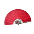 thumbnail image 2 of Abanico de mano plegable de acero inoxidable para cosplay, ideal para fiestas. rojo, 2 of 9