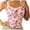 WenDA02_Pink, variant on WEIWEN Womens Tank Tops with Built in Bras Slim Fitted Butterfly Printed Lace Spaghetti Strap Tank Top for Women Sleeveless Athletic Padded Cropped Tops Pink, XL