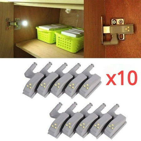 

10Pcs Closet Automatic LED Hinge Light Closet Cabinet Lamp