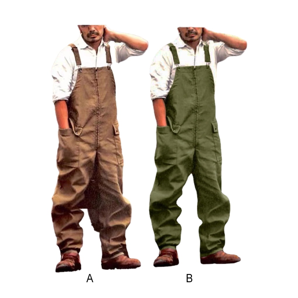 Transemion Loose Suspenders Work Pants Professional And Stylish