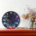 thumbnail image 2 of SKYSONIC Space Galaxy Wall Clock 10 Inch Silent Non Ticking Round Clock Oil Painting Clock Easy to Read Clock for Living Room Bedroom Bathroom Home Decor, 2 of 7