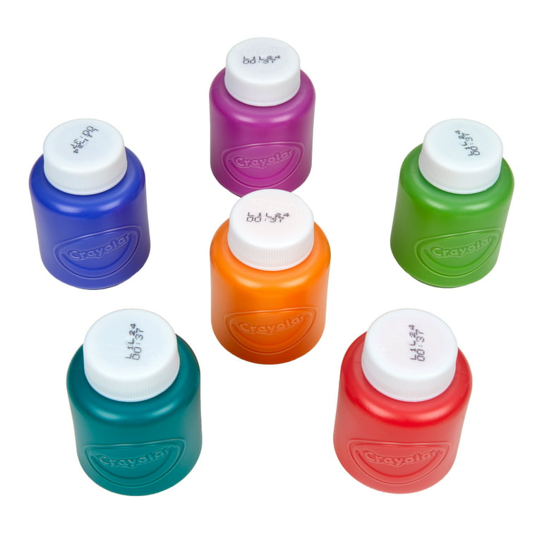 Crayola Washable Kids' Paints - Assorted, Set of 10 Colors, 2 oz jars