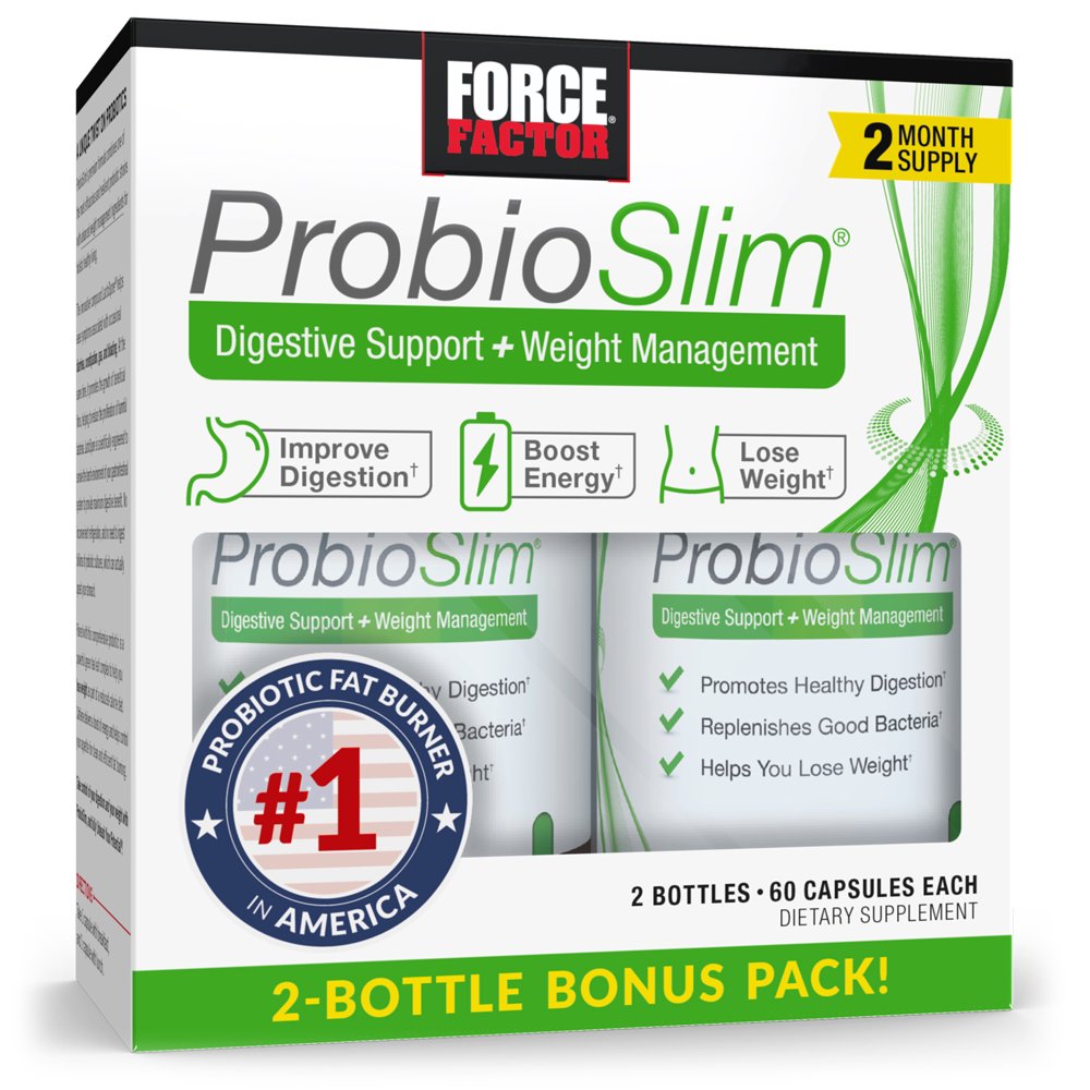 ProbioSlim Probiotic and Weight Loss Supplement for Women and Men with Probiotics, Burn Fat