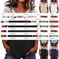 thumbnail image 3 of Women's Tops, Tees & Blouses V Neck Loose Short Sleeve Lace Casual Blouse Cute Summer Tops, 3 of 4