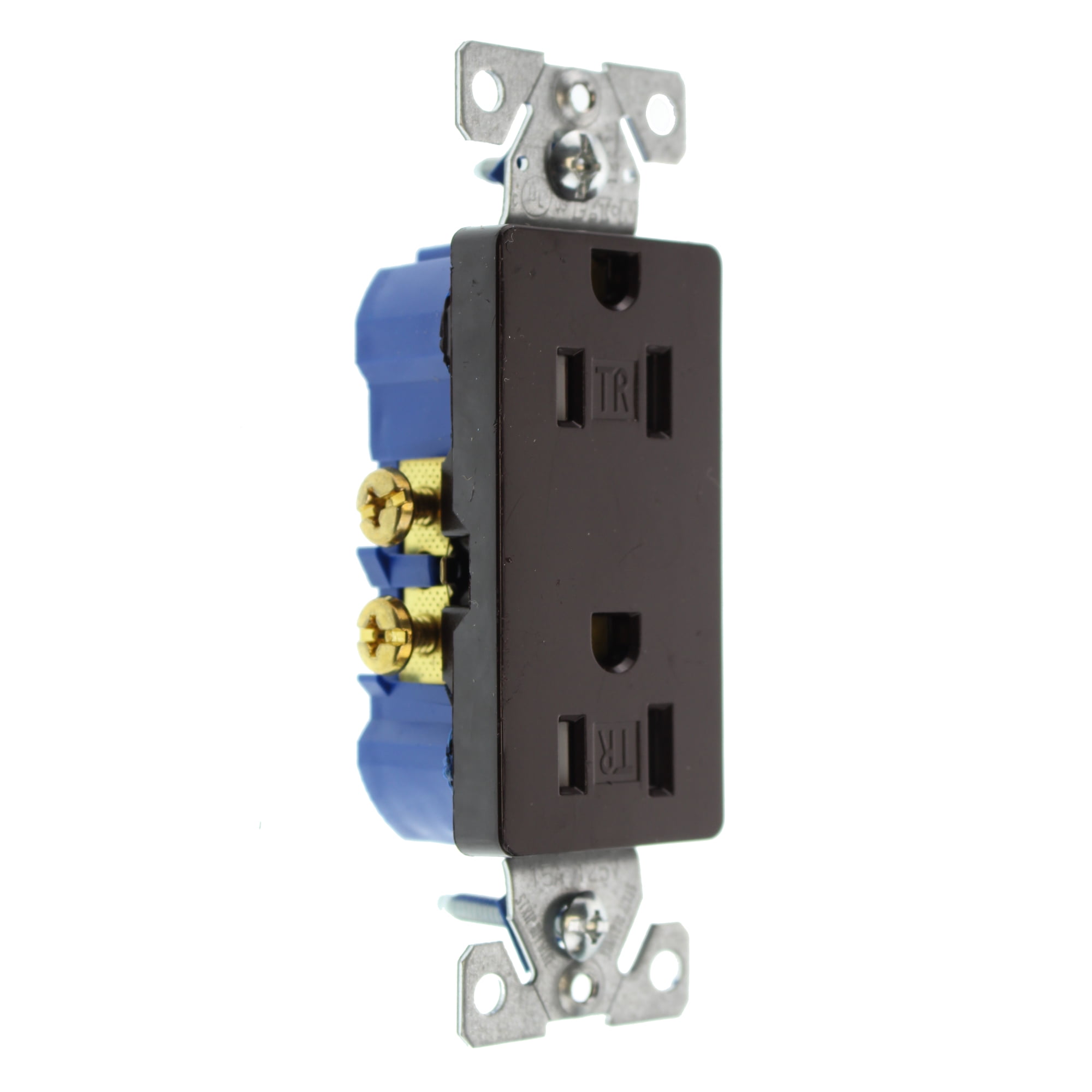 Hubbell RRD15STRZ Duplex Decorator Receptacle Outlet, TR, 15Amp, 120