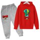 thumbnail image 3 of Conjunto de 2 piezas con capucha y pantalones para niños y niñas, chándal con estampado de juego de moda para primavera y otoño, de 3 a 13 años, trajes clásicos de anime, 3 of 5